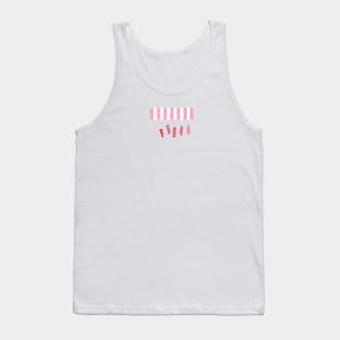 Pink fruity sweet candies. Valentine's Day, candy shop banner Tank Top